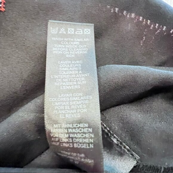 ASOS Fringed Western Tank Top Womens Black Red Embroidered Rockabilly Size 0 - Picture 11 of 11